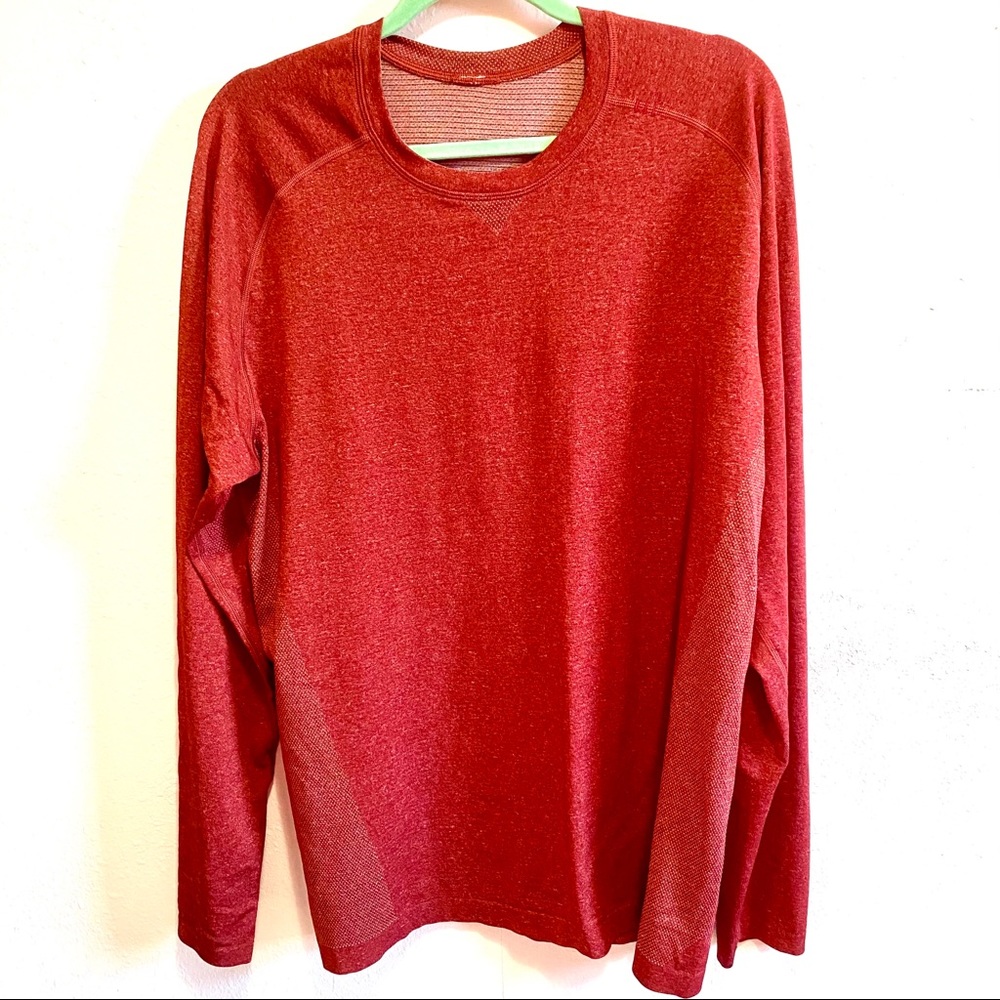 Men’s Lululemon LS Tee Large “stretch your head”